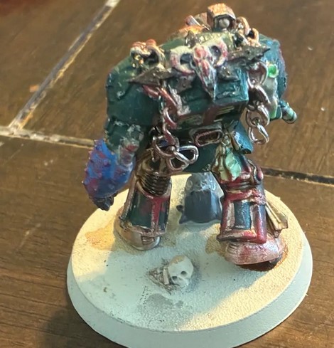 terminator with star of chaos on back back side